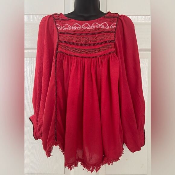 FREE PEOPLE BoHo top size S - Picture 2 of 11